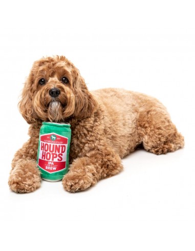 Plüschspielzeug für Hunde FuzzYard Bierdose Hound Hops mit Quietscher