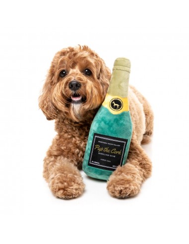 Plüschspielzeug für Hunde FuzzYard Flasche Pup The Cork mit Quietscher