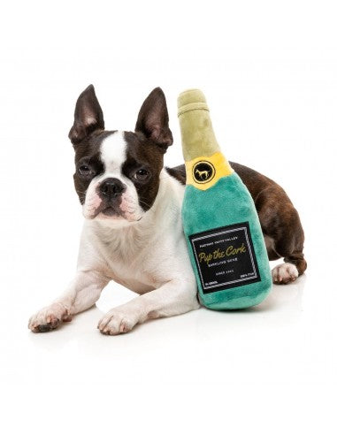 Plüschspielzeug für Hunde FuzzYard Flasche Pup The Cork mit Quietscher