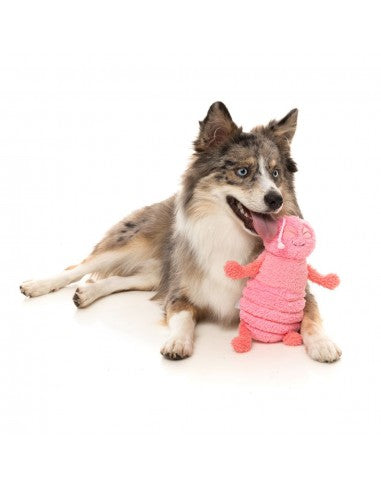 Plüschspielzeug für Hunde FuzzYard Bettwanze Flutter in Rosa mit Quietscher