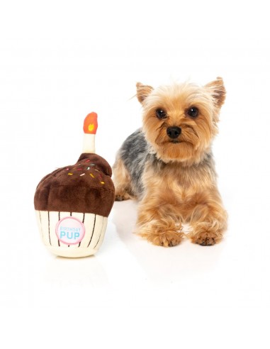 Plüschspielzeug für Hunde FuzzYard Geburtstags-Cupcake mit Quietscher