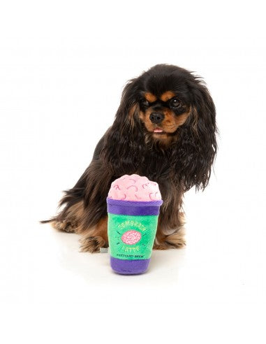 Halloween-Plüschspielzeug für Hunde FuzzYard Zombrain Latte