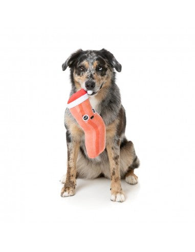 Weihnachts-Plüschspielzeug für Hunde FuzzYard Bacon-ing Xmas
