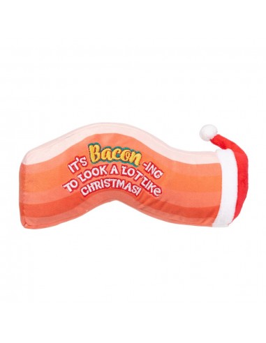 Weihnachts-Plüschspielzeug für Hunde FuzzYard Bacon-ing Xmas