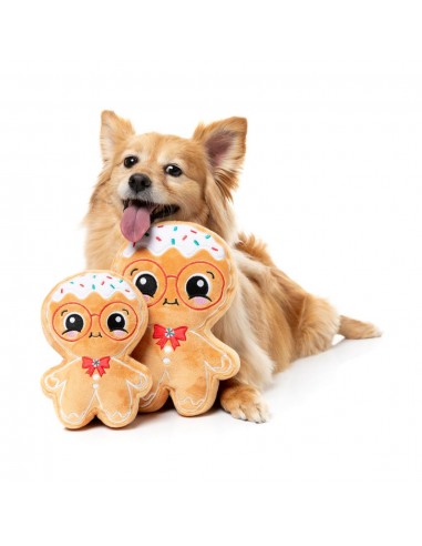 FuzzYard Jinglebread Weihnachts-Kuscheltier für Hunde (Größe S)