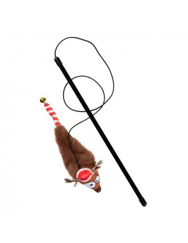 Weihnachtliche Katzenangel FuzzYard Run Away Reindeer