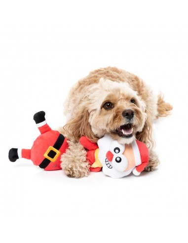 Weihnachts-Hundespielzeug aus Plüsch FuzzYard Saint Neckolas in Weihnachtsmann-Form