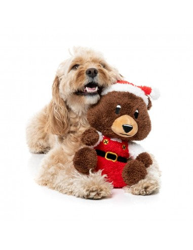 Weihnachts-Hundespielzeug aus Plüsch FuzzYard Santa Fuzz Bear