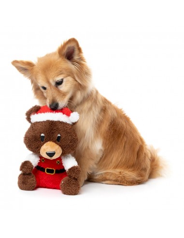 Weihnachts-Hundespielzeug aus Plüsch FuzzYard Santa Fuzz Bear