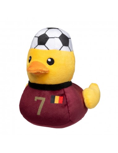 Plüschspielzeug für Hunde FuzzYard Fußball-Ente Belgien Nr. 7 mit Quietscher