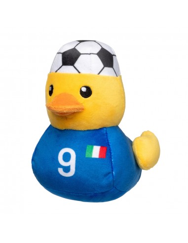 Plüschspielzeug für Hunde FuzzYard Fußball-Ente Italien Nr. 9 mit Quietscher