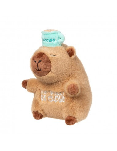 Kuscheltier für Hunde FuzzYard Happybaras Capy-Ccino mit Quietscher