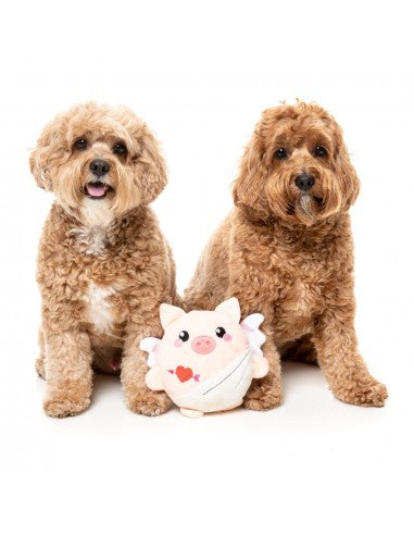 FuzzYard Love Cu-pig Plüschspielzeug für Hunde, Amor-Schweinchen