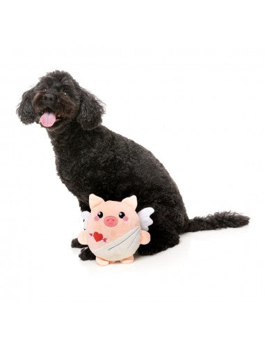 FuzzYard Love Cu-pig Plüschspielzeug für Hunde, Amor-Schweinchen
