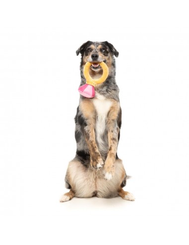 FuzzYard Love Diamond In The Ruff Ring Plüschspielzeug für Hunde, Diamantring