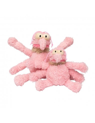 FuzzYard Kuscheltier Hund Nasties Scratchette rosa Floh (Größe S)
