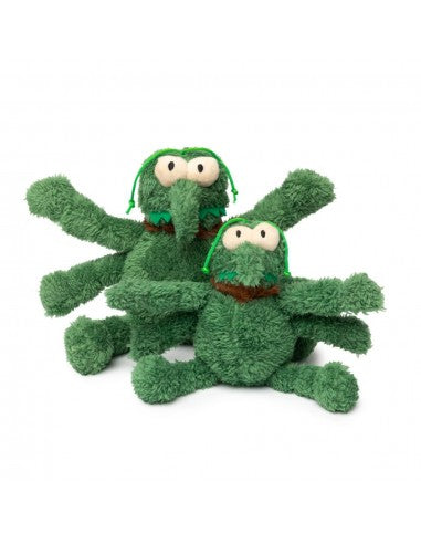 FuzzYard Kuscheltier Hund Nasties Scratchy grüner Floh (Größe S)