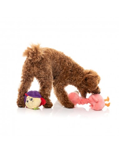 Kuscheltier für Hunde FuzzYard Neck Minnits Neckole Flamingo mit Stretchhals
