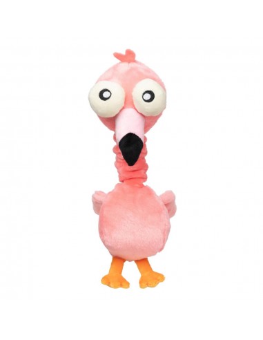 Kuscheltier für Hunde FuzzYard Neck Minnits Neckole Flamingo mit Stretchhals