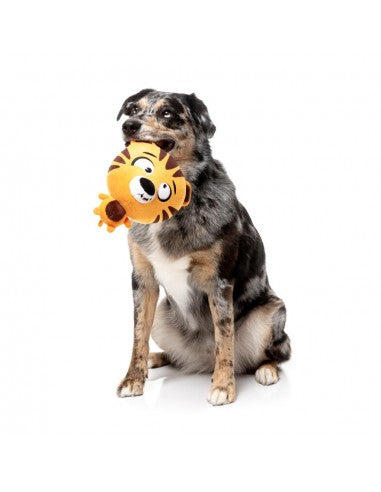 Plüsch-Hundespielzeug FuzzYard Noggins Roarnaldo mit Quietscher