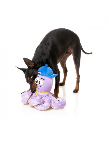 Plüsch-Hundespielzeug FuzzYard Octo-Pose Hip Hoptapus Krake mit Quietscher