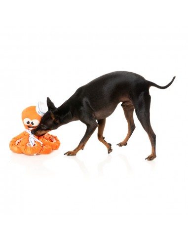 Plüsch-Hundespielzeug FuzzYard Octo-Pose Sailor Squiggles Krake mit Quietscher
