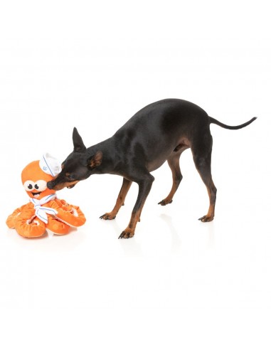 Plüsch-Hundespielzeug FuzzYard Octo-Pose Sailor Squiggles Krake mit Quietscher