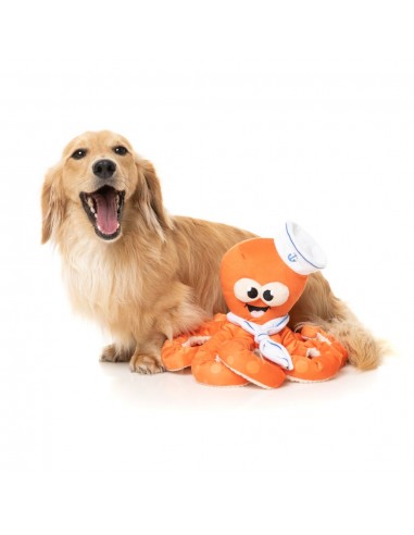 Plüsch-Hundespielzeug FuzzYard Octo-Pose Sailor Squiggles Krake mit Quietscher