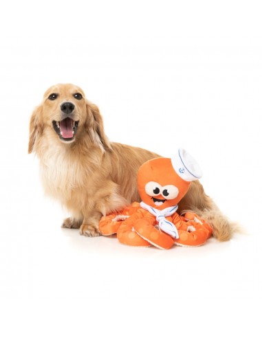 Plüsch-Hundespielzeug FuzzYard Octo-Pose Sailor Squiggles Krake mit Quietscher