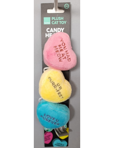 Katzenspielzeug mit Katzenminze FuzzYard Candy Hearts