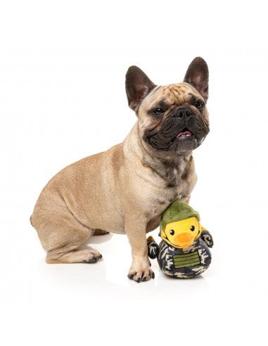 Plüsch-Hundespielzeug FuzzYard Commanduck Ente mit Quietscher