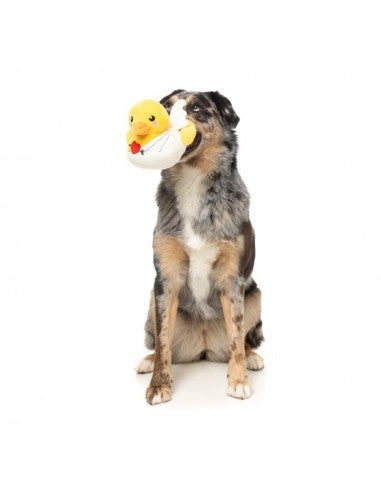 Plüsch-Hundespielzeug FuzzYard Cupid Duck Ente mit Quietscher