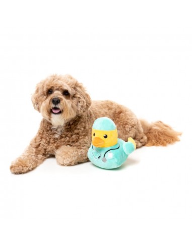 Plüsch-Hundespielzeug FuzzYard Ducktor Ente mit Quietscher