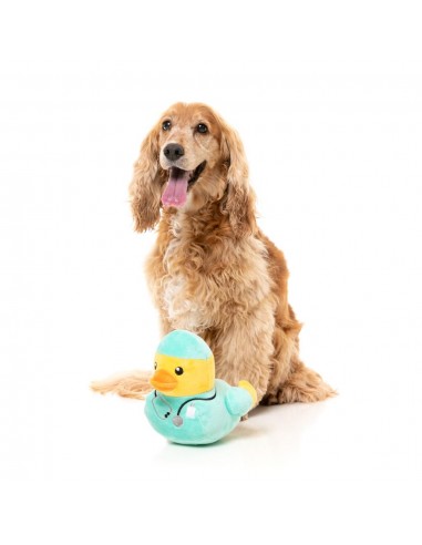 Plüsch-Hundespielzeug FuzzYard Ducktor Ente mit Quietscher