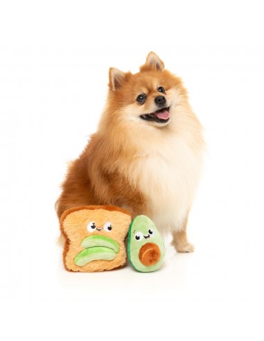 Plüschspielzeug für Hunde FuzzYard Avocado und Toast, 2er-Set