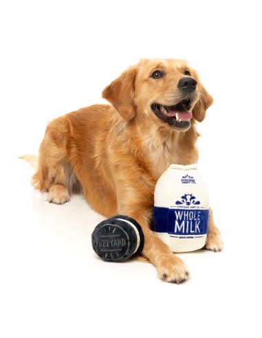 Kuscheltier für Hunde FuzzYard Milk & Cookie mit Quietscher, 2er-Set