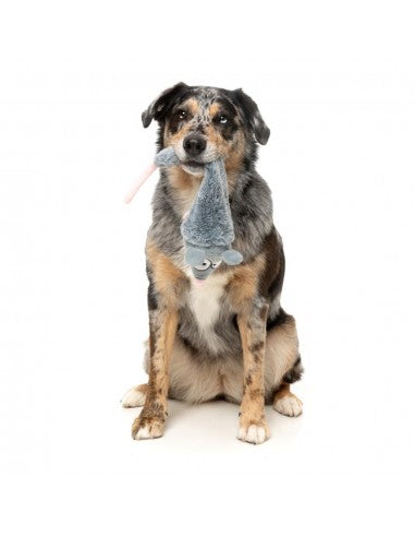 Plüsch-Hundespielzeug mit Quietscher FuzzYard The Yeetz Rack Off Rat