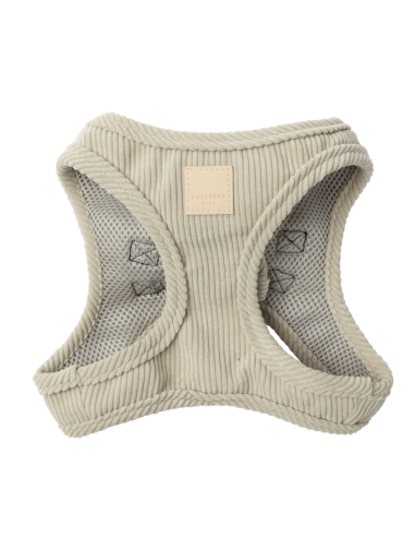 FuzzYard Life Step-in-Hundegeschirr aus Cord, Sandstone (Größe XXS)