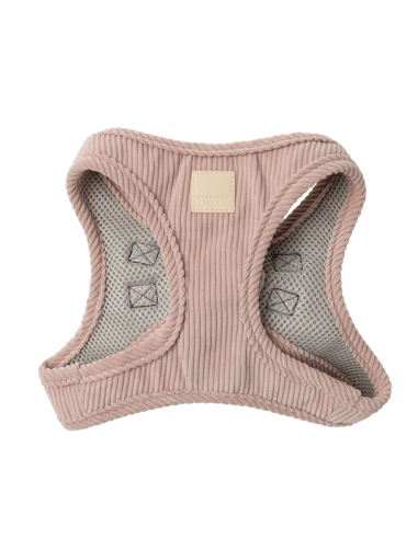 FuzzYard Life Step-in-Hundegeschirr aus Cord, Soft Blush (Größe XXS)