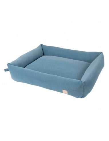 FuzzYard Life French Blue Hundebett aus Cord (Größe L)