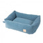 FuzzYard Life French Blue Hundebett aus Cord (Größe S)