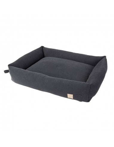 FuzzYard Life Slate Grey Hundebett aus Cord (Größe L)