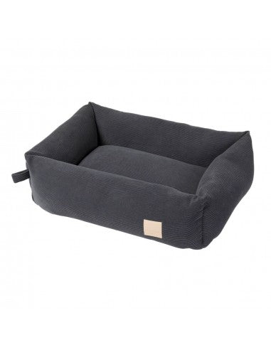 FuzzYard Life Slate Grey Hundebett aus Cord (Größe S)