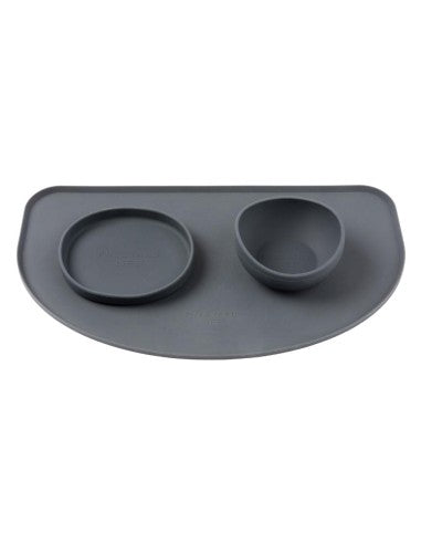 Napfunterlage für Hunde aus Silikon FuzzYard Life Slate Grey