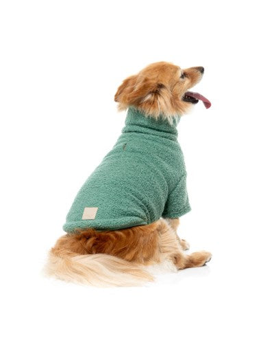 FuzzYard Life Bouclé-Hundepullover, Myrtle Green