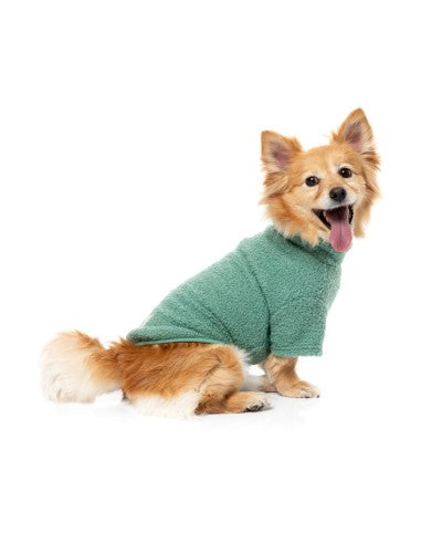 FuzzYard Life Bouclé-Hundepullover, Myrtle Green