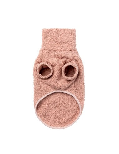 FuzzYard Life Bouclé-Hundepullover, Soft Blush