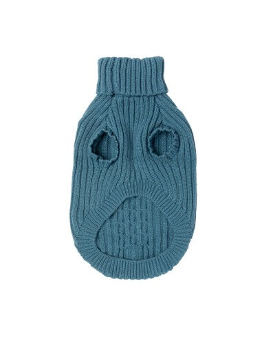 FuzzYard Life French Blue Strickpullover für Hunde (Größe 1)