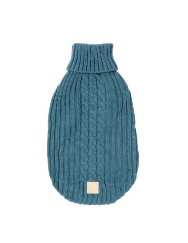 FuzzYard Life French Blue Strickpullover für Hunde (Größe 2)