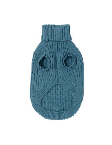 FuzzYard Life French Blue Strickpullover für Hunde (Größe 2)